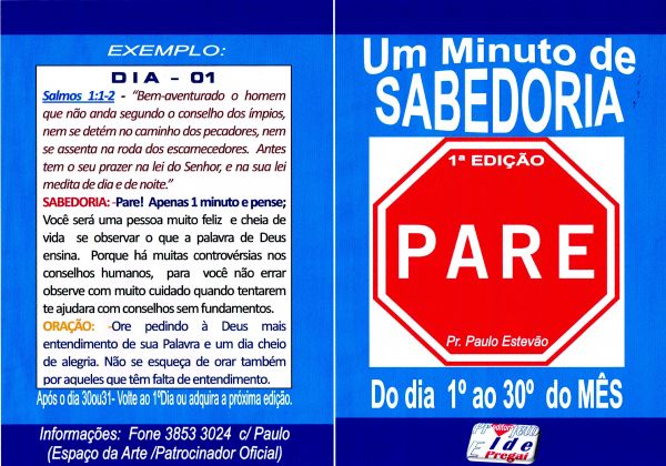 BROCHURA c/30Pg/ Um Devocional Para Cada Dia /tam21x15cm